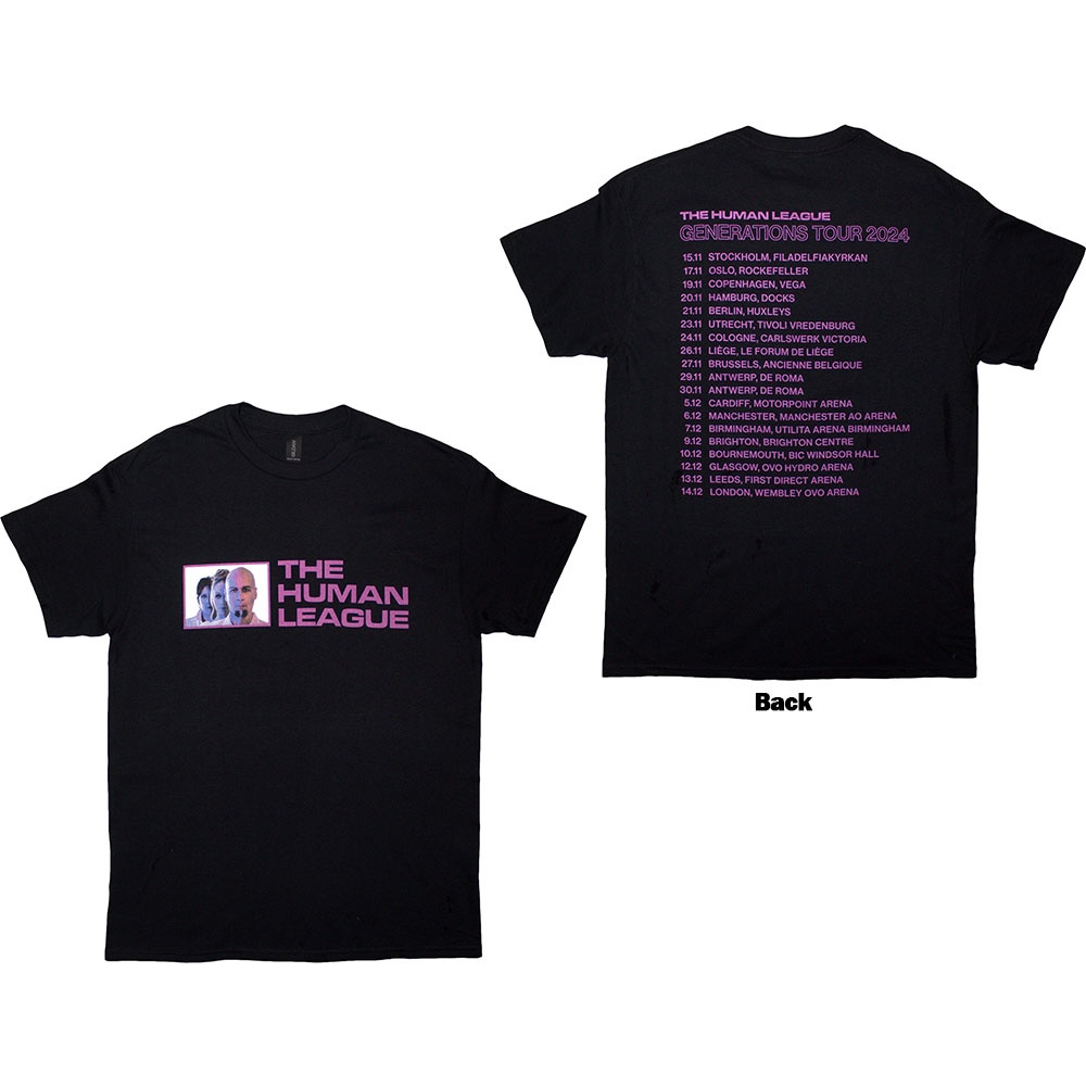 The Human League - Generations Tour '24 Photo Tshirt Homme - Noir